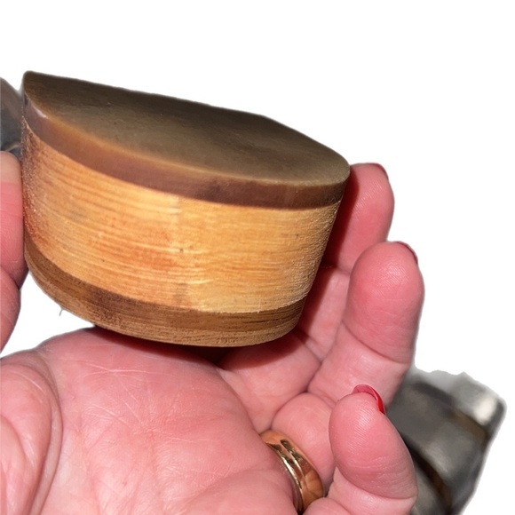 EUC Latigo “Rapper”Handmade Leather Lace Up Sandal Metallic 1” Block Heel 8.5 - Picture 8 of 11